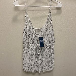 Abercrombie & Fitch Pleated Satin Cami